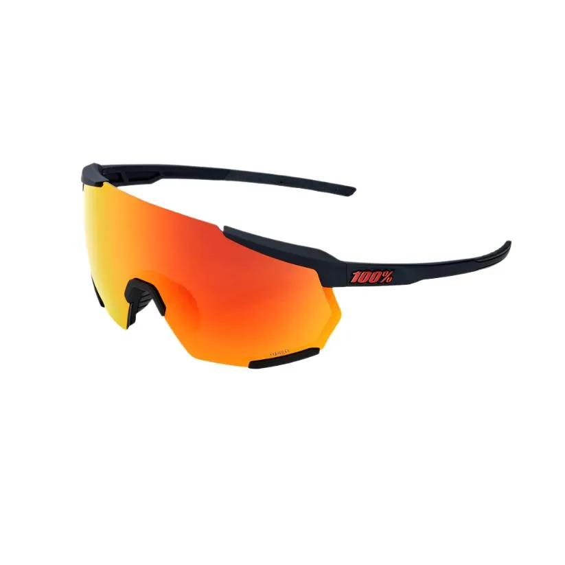 100% Racetrap 3.0 Sport Sunglasses (Red Multilayer/Soft Tact Black)