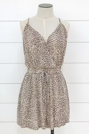 Animal Print Woven Gauze Romper