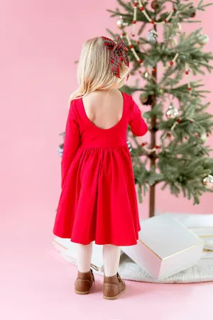 Baby Girls Dress | Gwendolyn - Scarlet | Ollie Jay