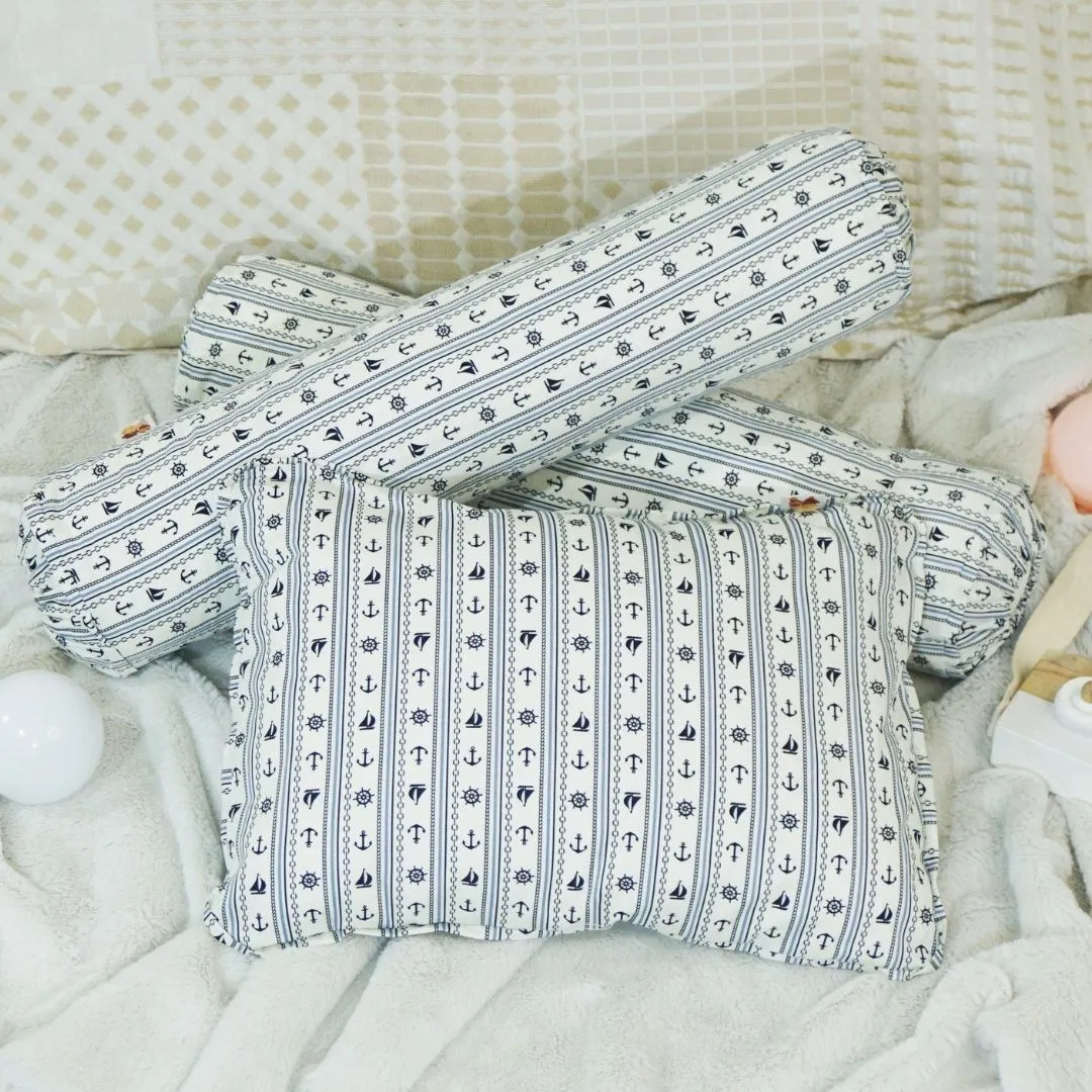 Babycuddleph Anchor Stripes in White - Comforter