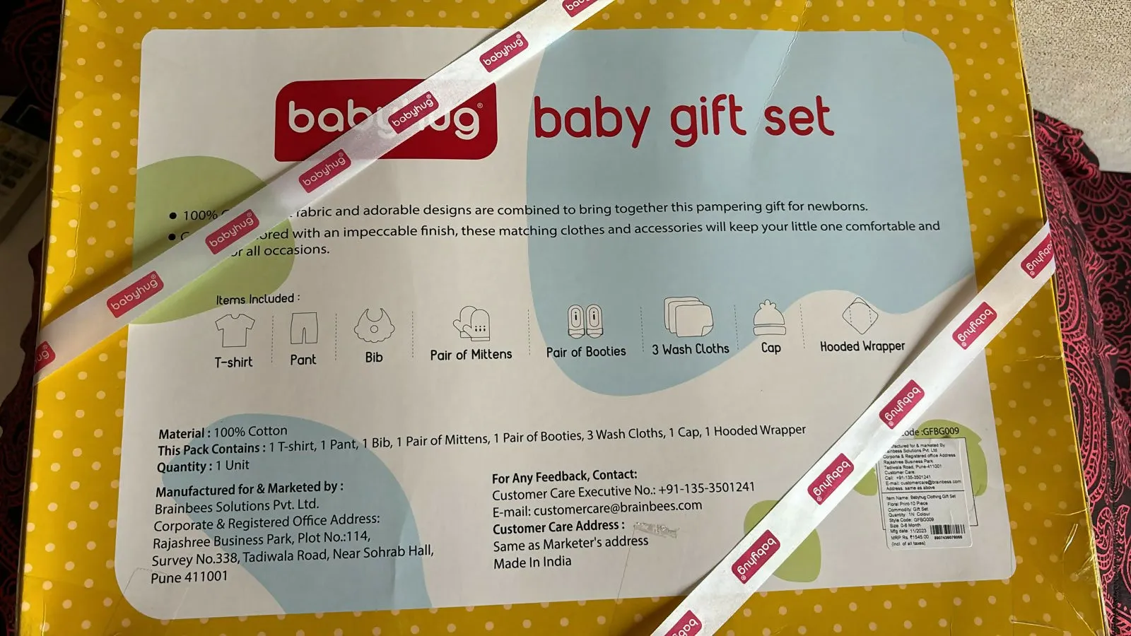 BABYHUG Baby Gift Set for Newborn