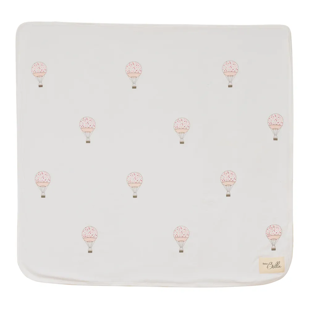 Bebe Bella Pink Hot Air Balloon Blanket