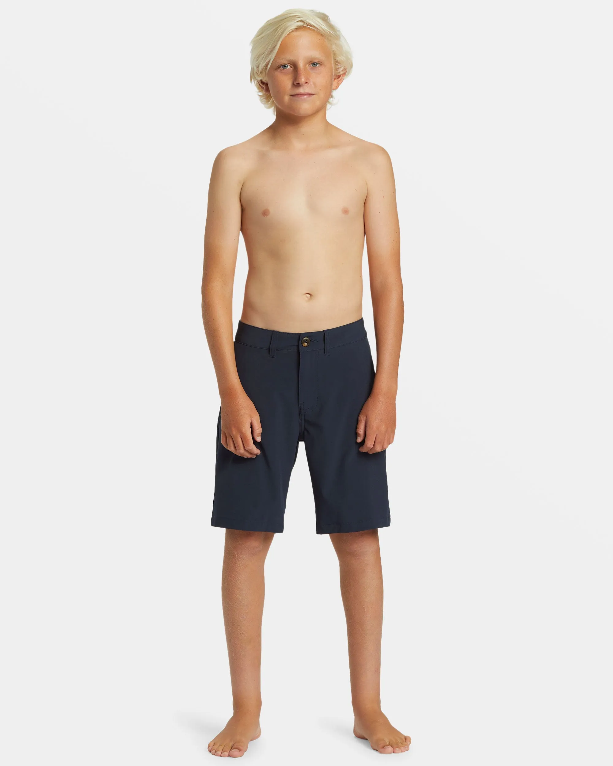 Boys 8-16 Union Amphibian 17" Hybrid Shorts - Dark Navy