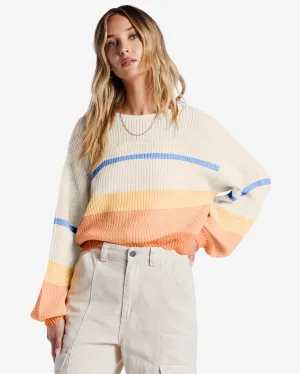 Changing Tides Pullover Sweater - Light Melon