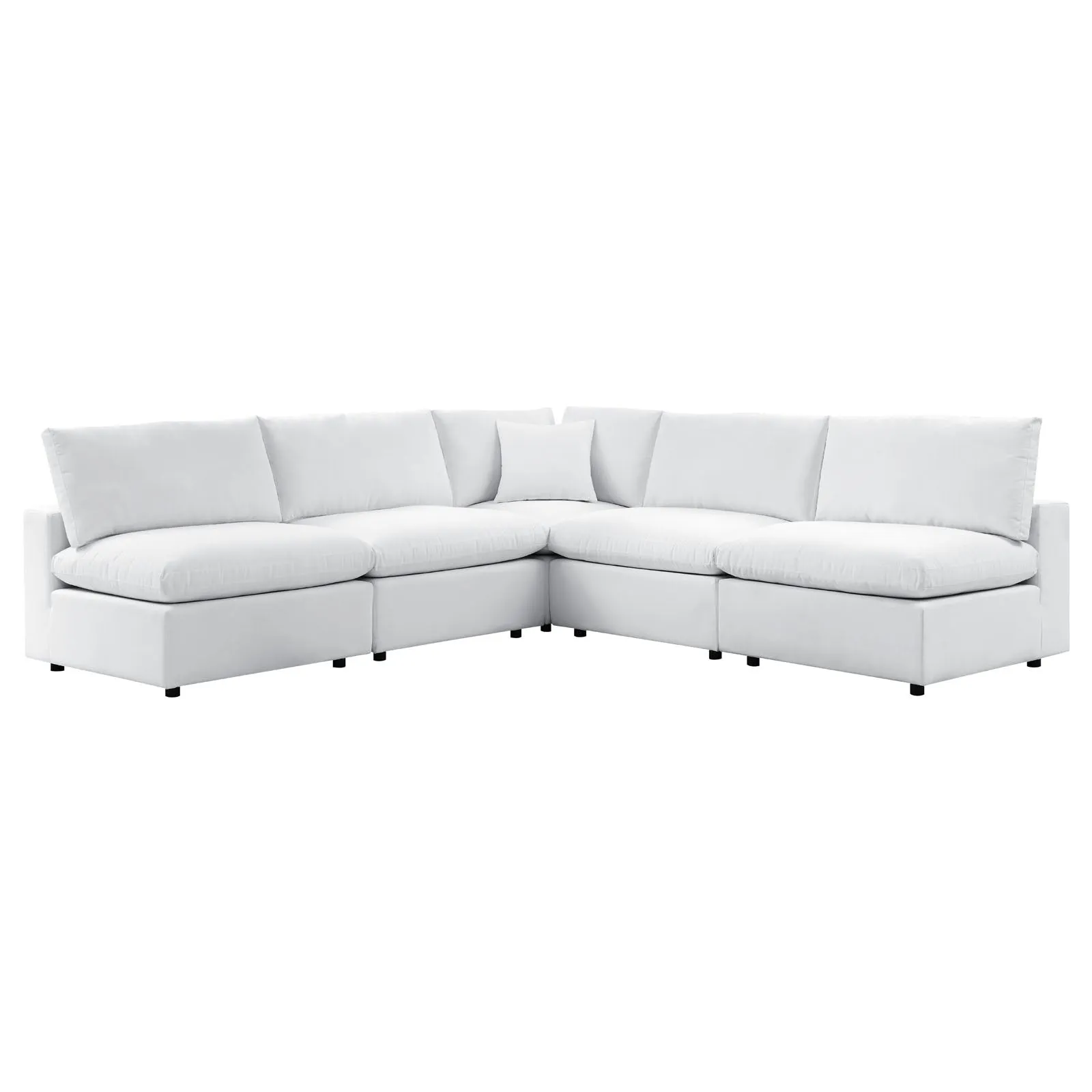 Commix 5-Piece Sunbrella® Outdoor Patio Sectional Sofa by Modway