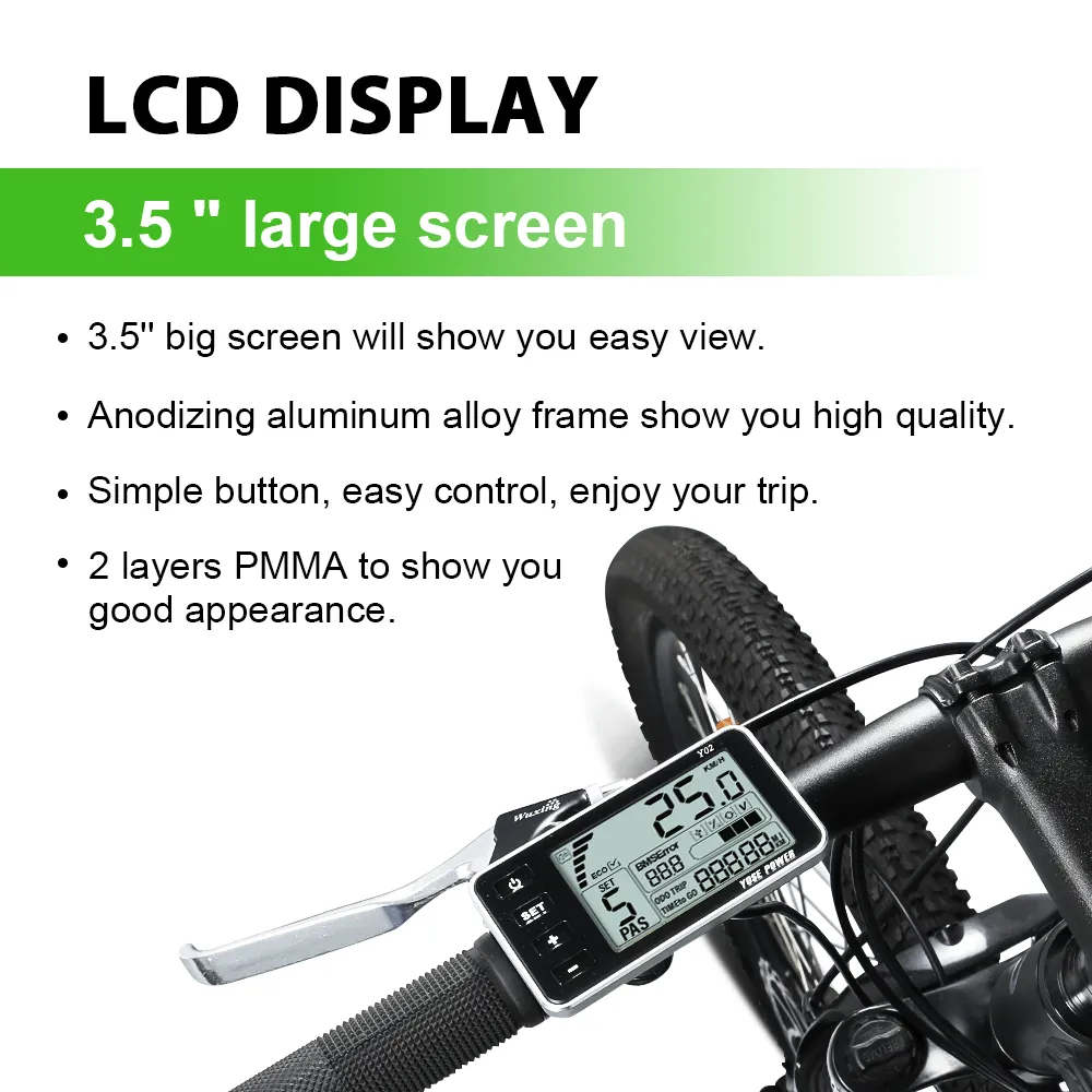 E-Bike Conversion Kit  36V 250W 20" Front Motor Hub Motor Kit DIY E-Bike LCD Display