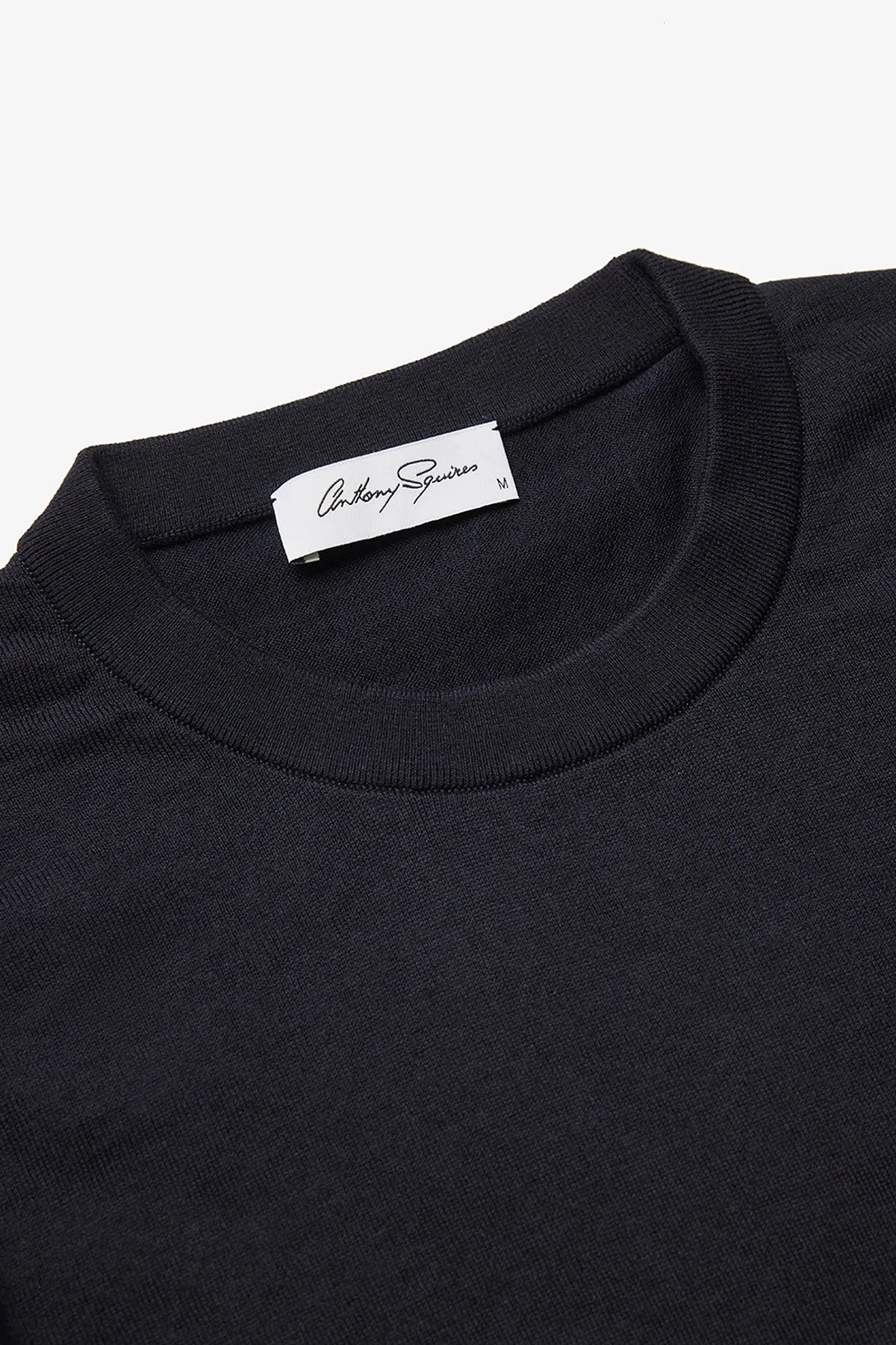 Easy Knit Tee - Navy Blue