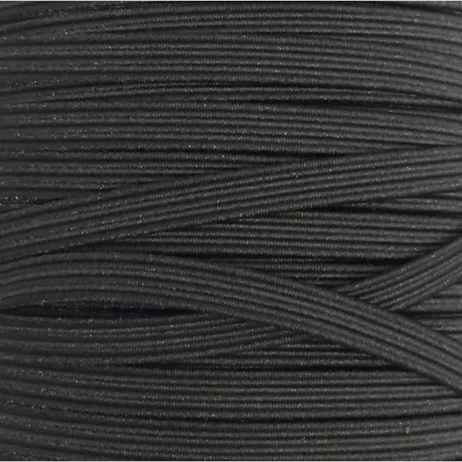 Elastic 1/8-inch Black - 4 yards