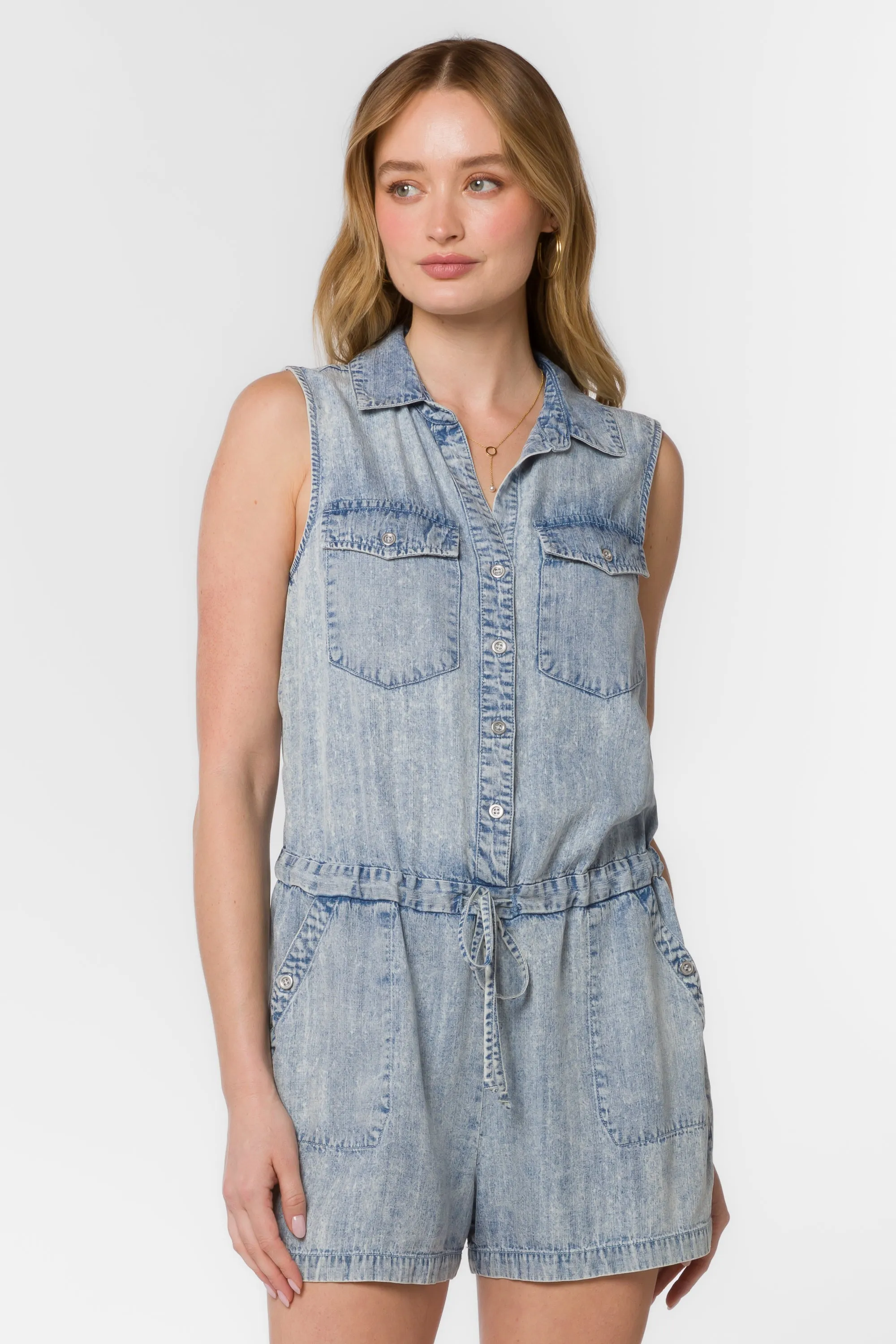 Esma Starlight Blue Romper