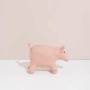 Hand Felted Pig