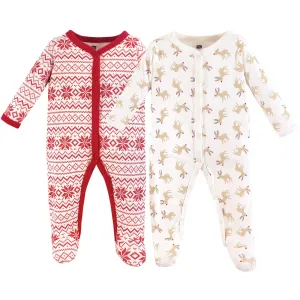 Hudson Baby Cotton Sleep and Play, Reindeer