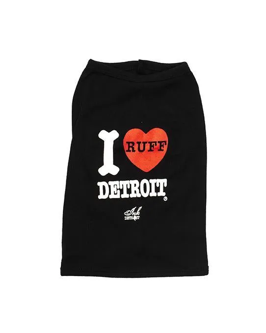 Ink Detroit I Ruff Detroit Baby Rib Dog Tank