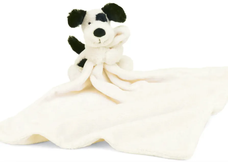 Jellycat Bashful Black & Cream Puppy