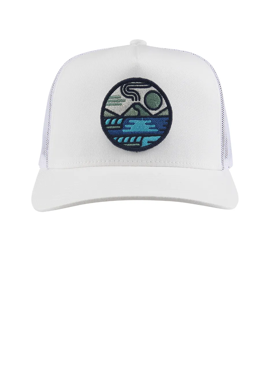 Keep It Clean Trucker - White / White