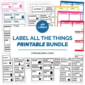 Label All the Things Printable Label Bundle