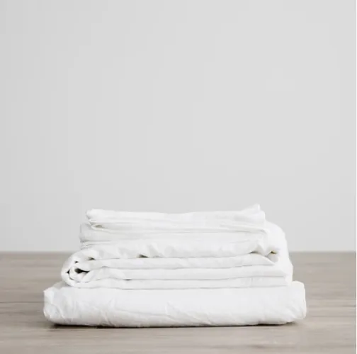 LINEN SHEET SET | 4 PC | WHITE