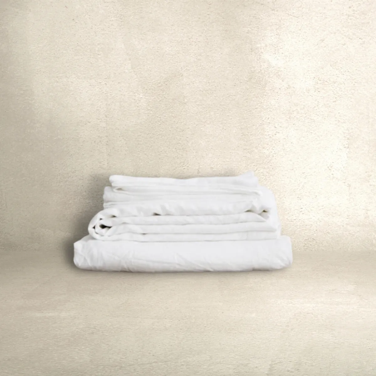 LINEN SHEET SET | 4 PC | WHITE