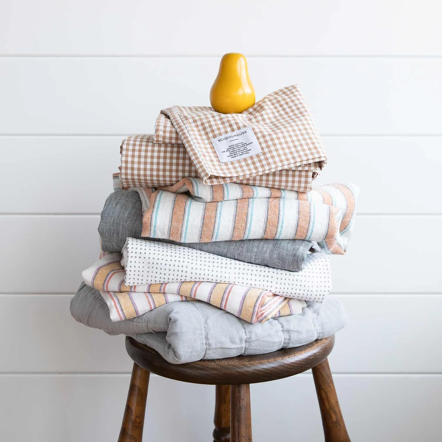 Market Stripe Linen Duvet Cover