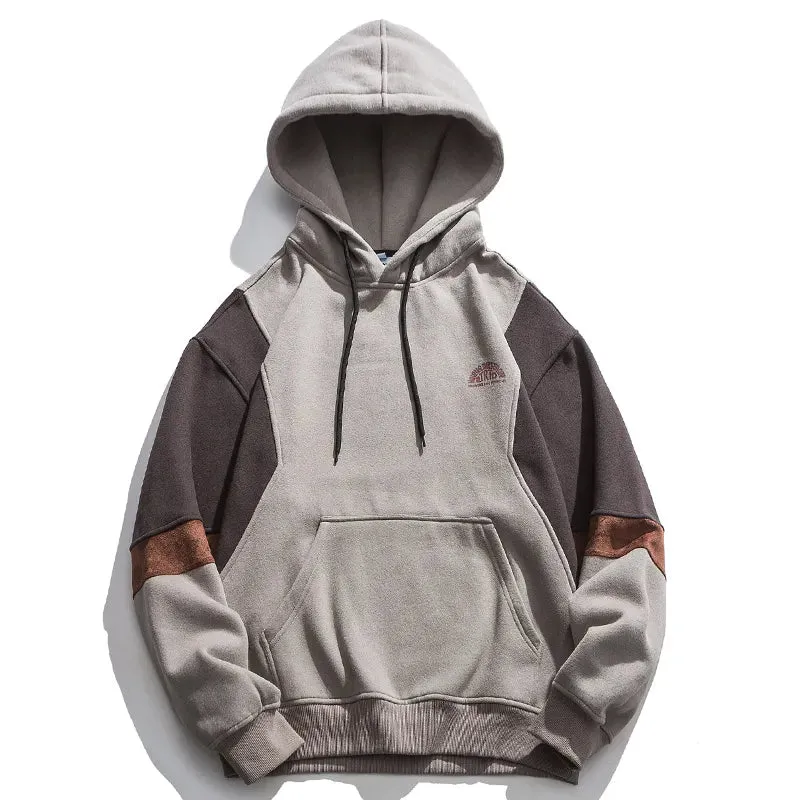 Men's Oversized HQ Patchwork Hoodie