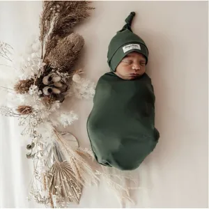 Olive | Snuggle Swaddle & Beanie Set