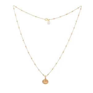 Podenco Dog Charm Necklace, Gold Vermeil