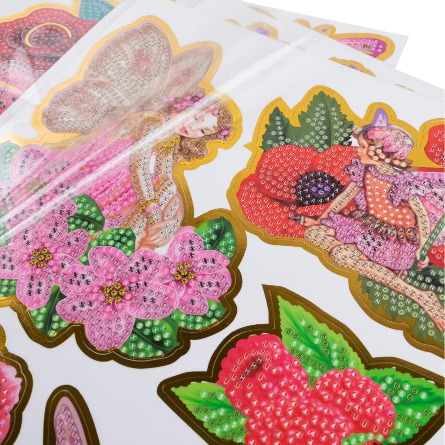 "Fairy Garden" Crystal Art Sticker Set x 35