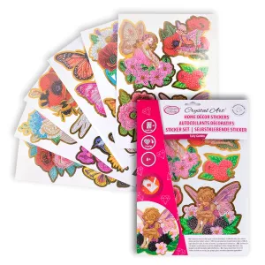 "Fairy Garden" Crystal Art Sticker Set x 35