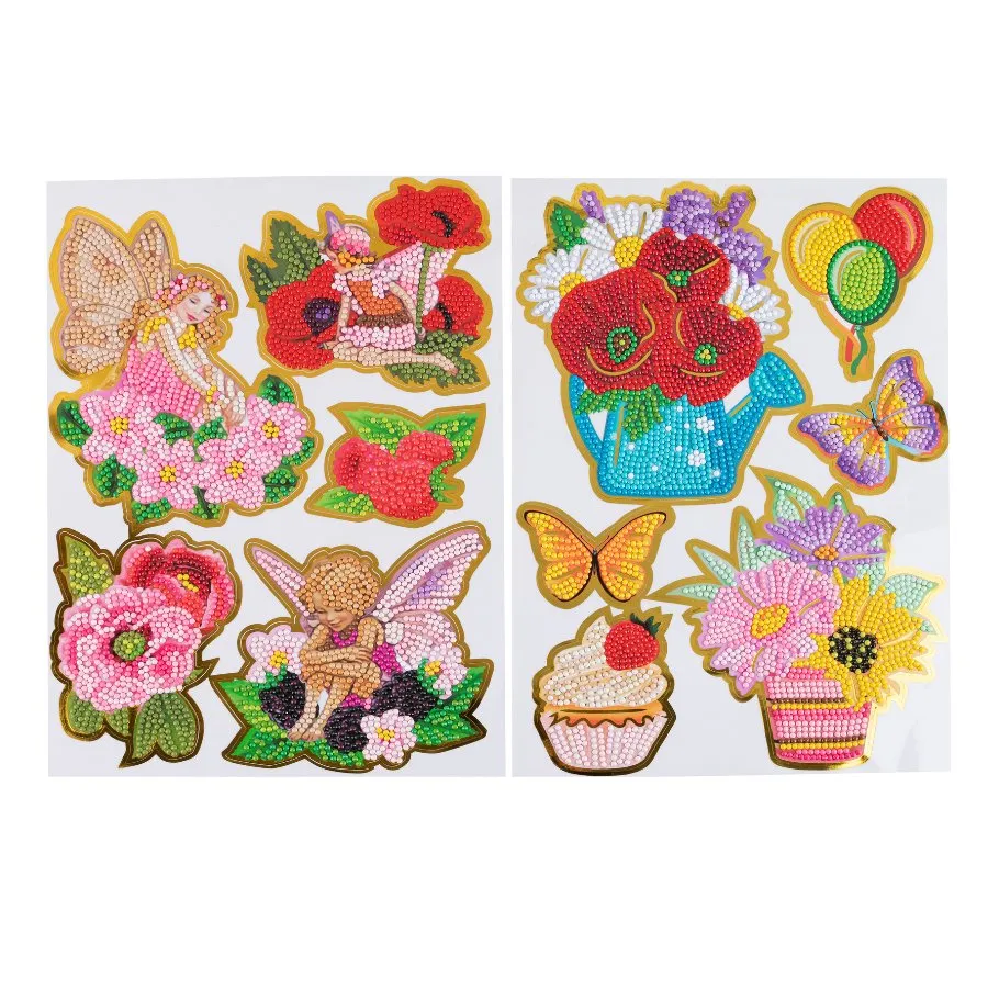 "Fairy Garden" Crystal Art Sticker Set x 35