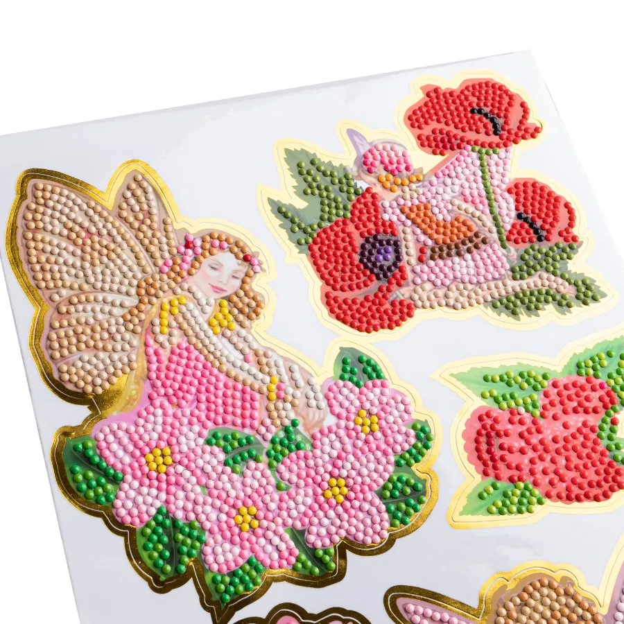 "Fairy Garden" Crystal Art Sticker Set x 35