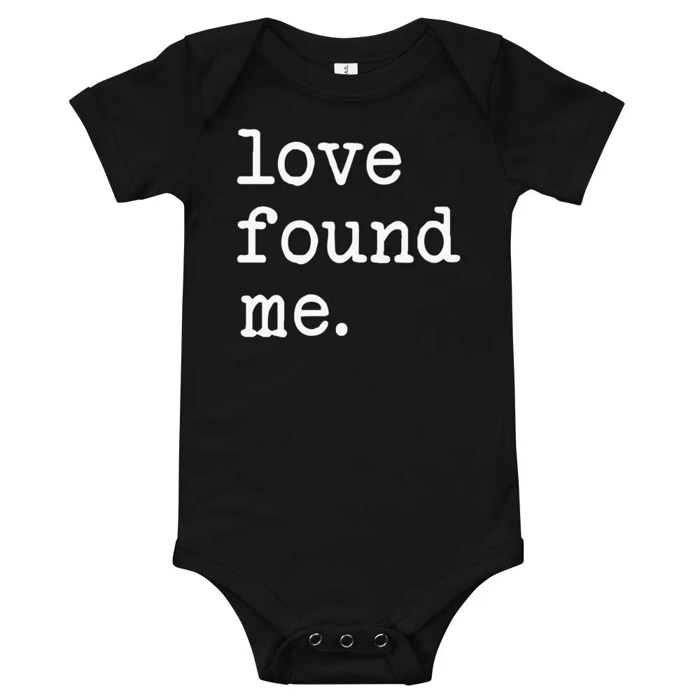 "Love Found Me" onesie