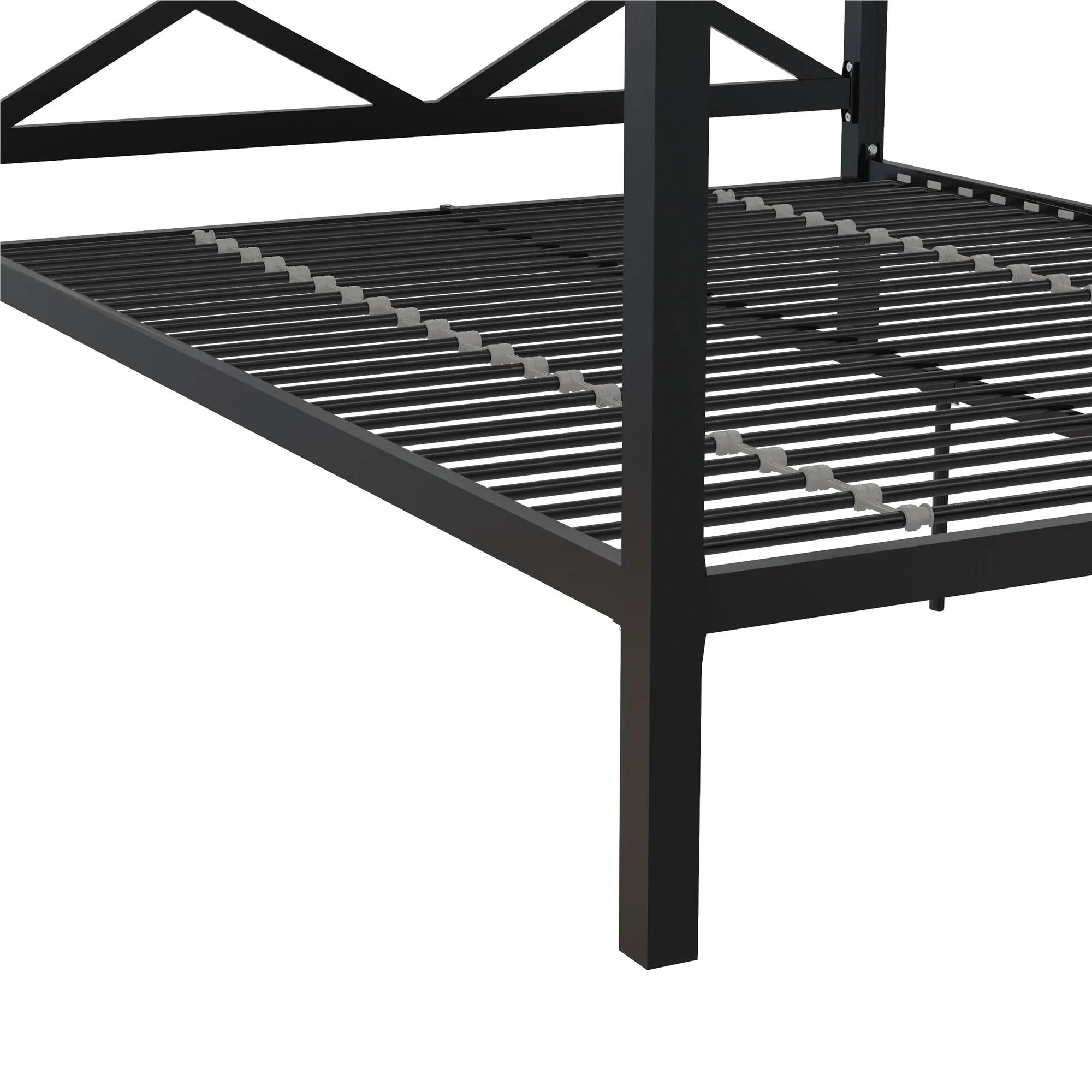 Remna Metal Canopy Platform Bed Frame