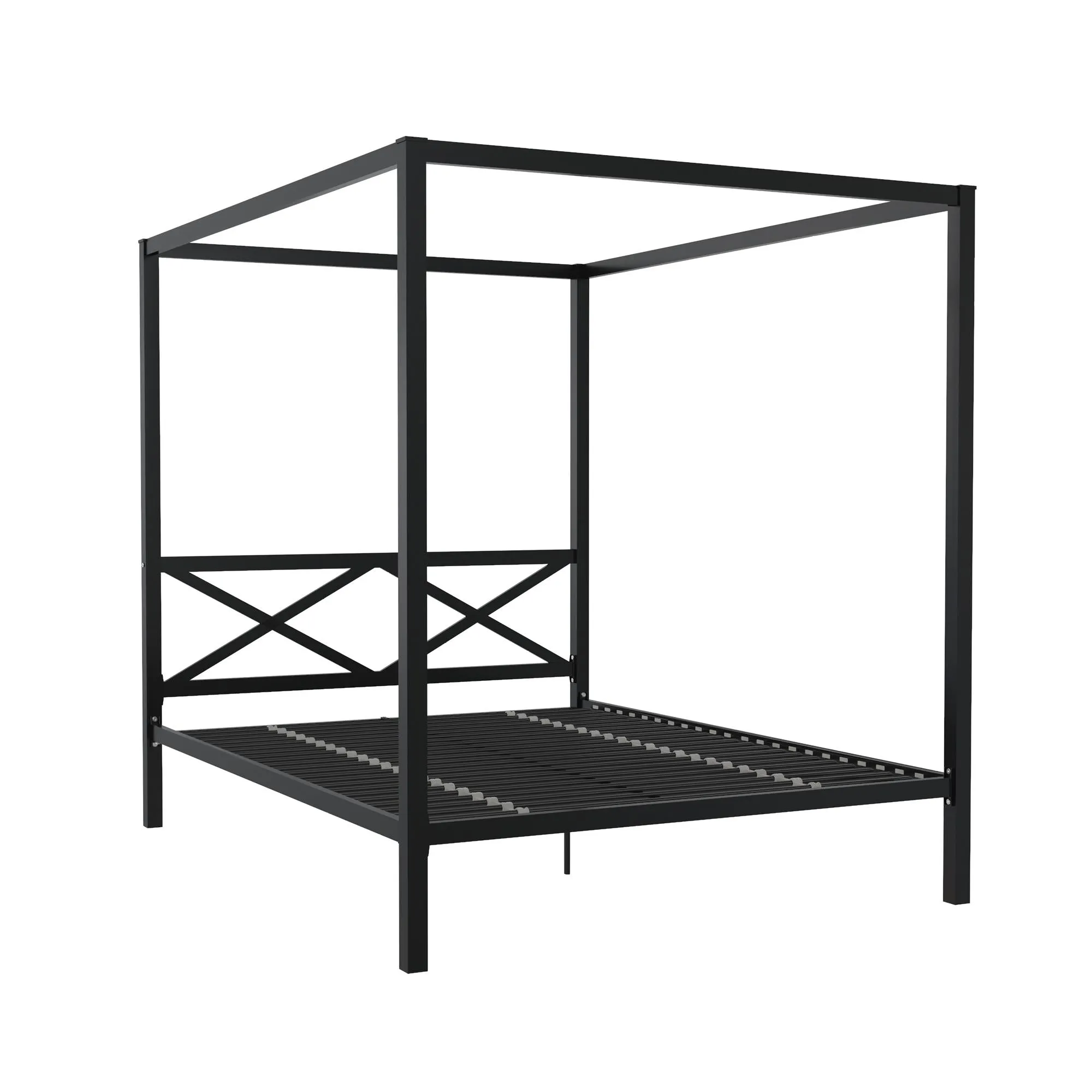 Remna Metal Canopy Platform Bed Frame