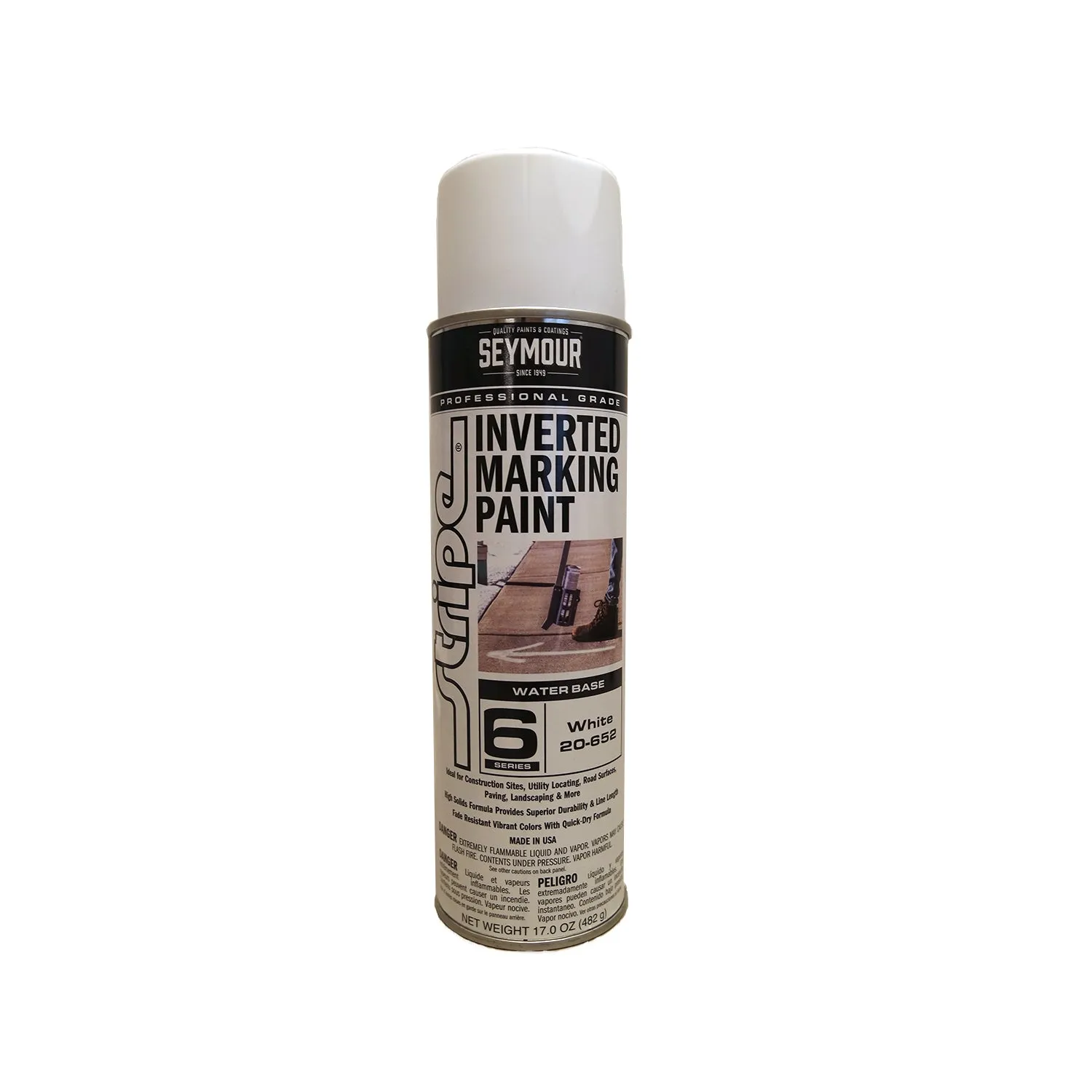 Seymour Stripe Water-Based Inverted Marking Paint 17 oz