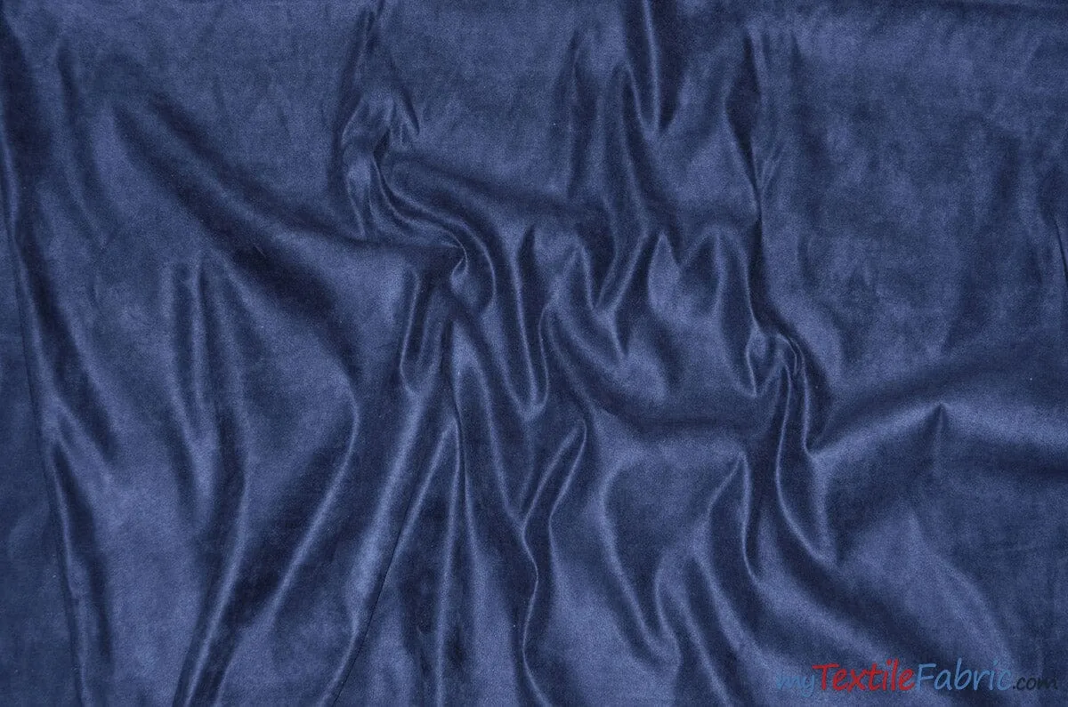 Suede Fabric | Microsuede | 40 Colors | 60" Wide | Faux Suede | Upholstery Weight, Tablecloth, Bags, Pouches, Cosplay, Costume | Wholesale Bolt |