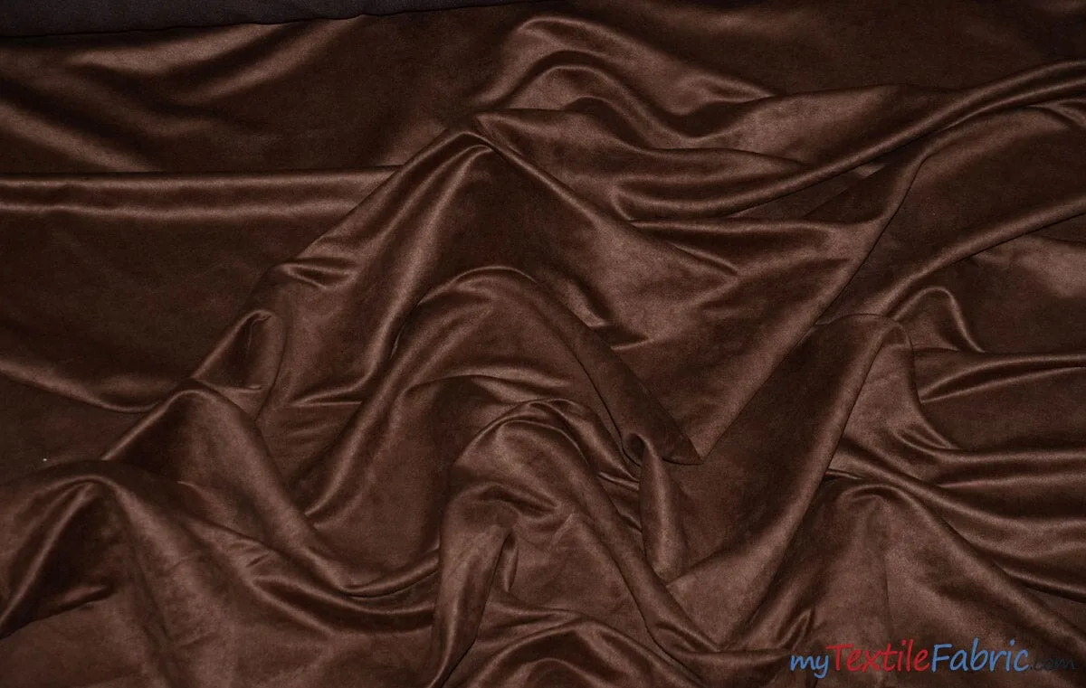 Suede Fabric | Microsuede | 40 Colors | 60" Wide | Faux Suede | Upholstery Weight, Tablecloth, Bags, Pouches, Cosplay, Costume | Wholesale Bolt |