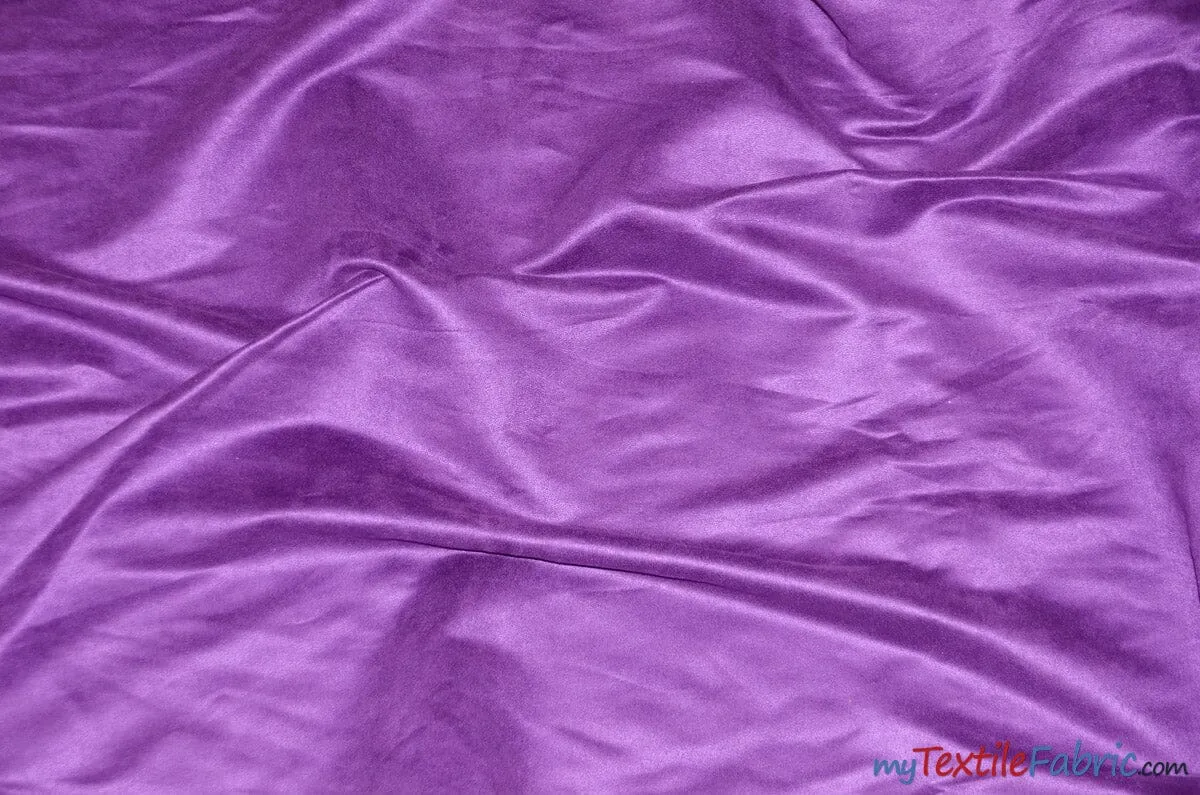 Suede Fabric | Microsuede | 40 Colors | 60" Wide | Faux Suede | Upholstery Weight, Tablecloth, Bags, Pouches, Cosplay, Costume | Wholesale Bolt |