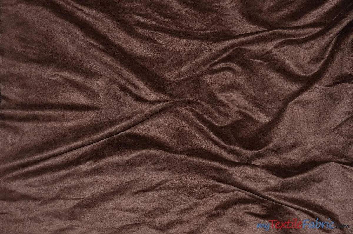 Suede Fabric | Microsuede | 40 Colors | 60" Wide | Faux Suede | Upholstery Weight, Tablecloth, Bags, Pouches, Cosplay, Costume | Wholesale Bolt |