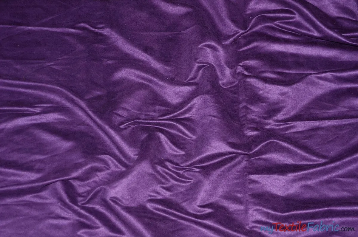 Suede Fabric | Microsuede | 40 Colors | 60" Wide | Faux Suede | Upholstery Weight, Tablecloth, Bags, Pouches, Cosplay, Costume | Wholesale Bolt |