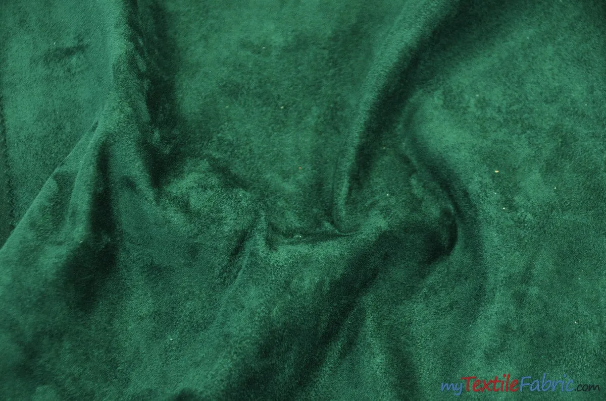 Suede Fabric | Microsuede | 40 Colors | 60" Wide | Faux Suede | Upholstery Weight, Tablecloth, Bags, Pouches, Cosplay, Costume | Wholesale Bolt |