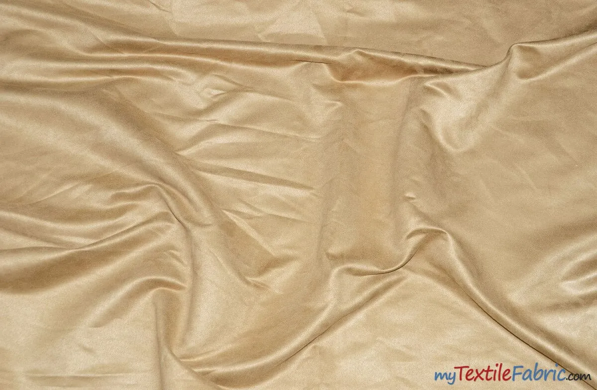 Suede Fabric | Microsuede | 40 Colors | 60" Wide | Faux Suede | Upholstery Weight, Tablecloth, Bags, Pouches, Cosplay, Costume | Wholesale Bolt |