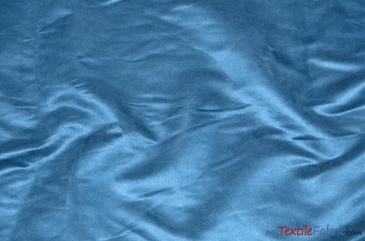 Suede Fabric | Microsuede | 40 Colors | 60" Wide | Faux Suede | Upholstery Weight, Tablecloth, Bags, Pouches, Cosplay, Costume | Wholesale Bolt |