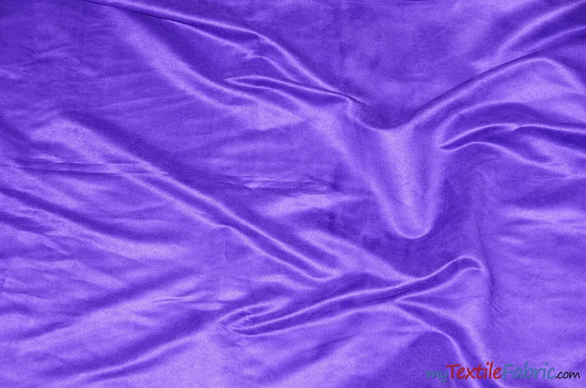 Suede Fabric | Microsuede | 40 Colors | 60" Wide | Faux Suede | Upholstery Weight, Tablecloth, Bags, Pouches, Cosplay, Costume | Wholesale Bolt |