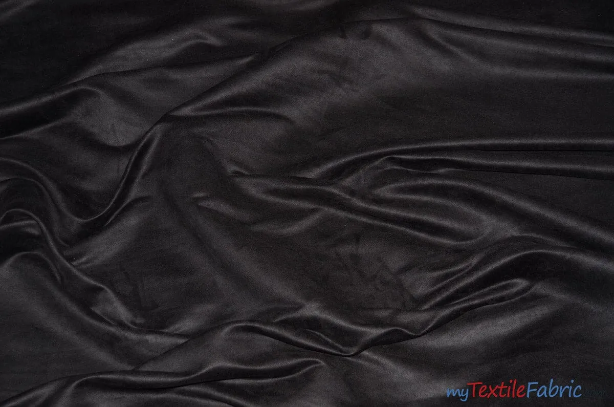 Suede Fabric | Microsuede | 40 Colors | 60" Wide | Faux Suede | Upholstery Weight, Tablecloth, Bags, Pouches, Cosplay, Costume | Wholesale Bolt |