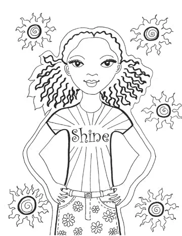 The Blooming Little Goddess Coloring Book