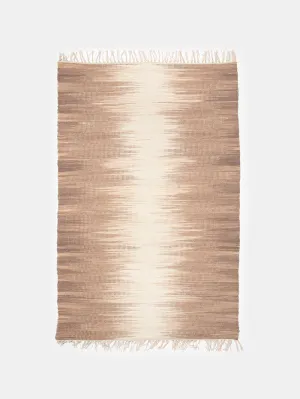 Wool Ikat Rug in Fawn